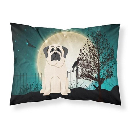 Micasa Halloween Scary Mastiff White Fabric Standard Pillowcase, 20.5 x 0.25 x 30 in. MI225470